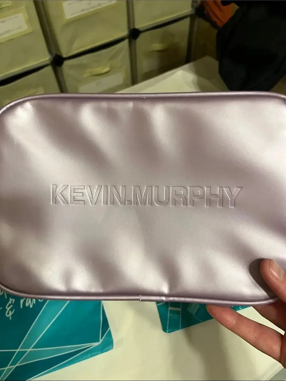 KEVIN.MURPHY Metallic Mauve Cosmetic Pouch